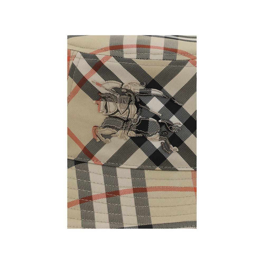Burberry Beige Check Bucket Hat