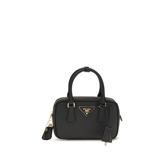 Prada Black Calf Leather Shoulder Bag