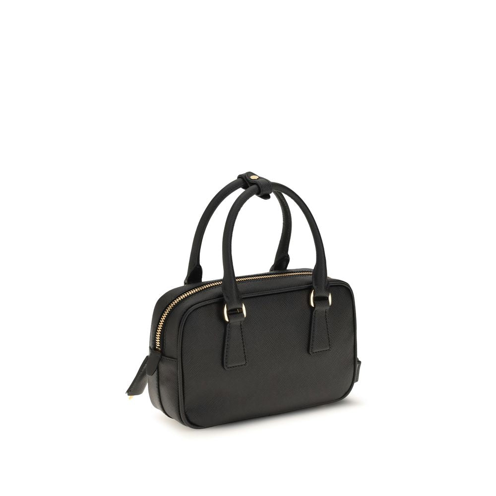 Prada Black Calf Leather Shoulder Bag