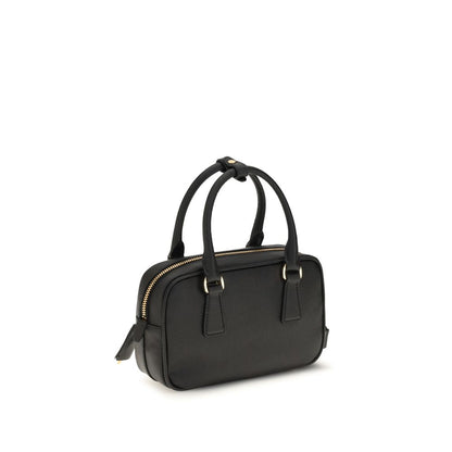 Prada Black Calf Leather Shoulder Bag