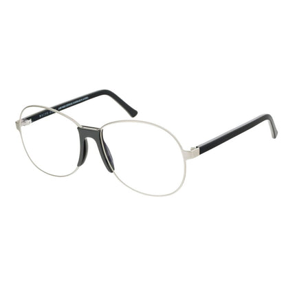 Andy Wolf Silver Metal Glasses – Unisex Full-Rim Frames