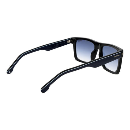 Carrera Men’s Sunglasses – Black Square Frame, Blue Gradient Lenses