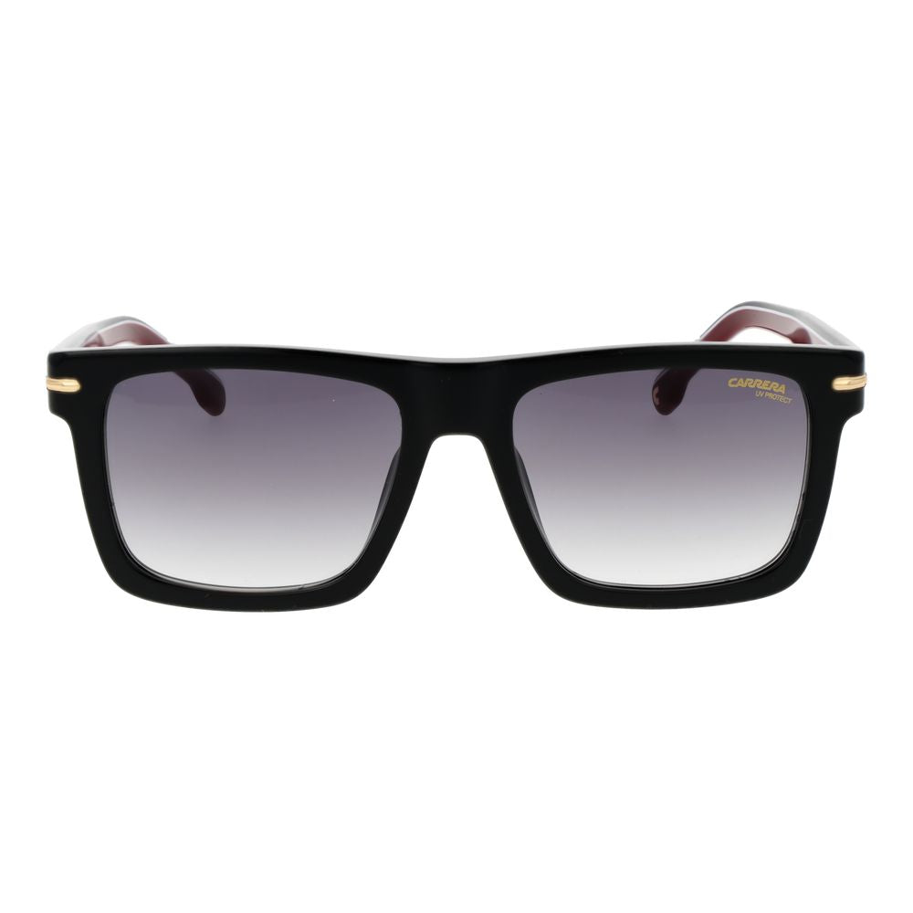 Carrera Men’s Sunglasses – Black Square Frame, Grey Gradient Lenses