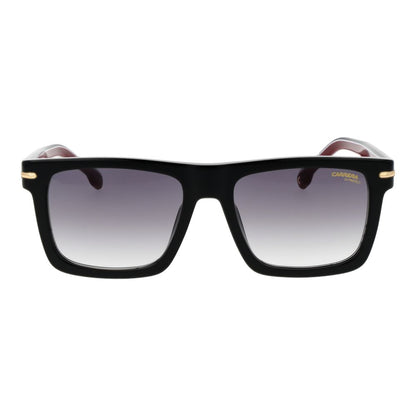 Carrera Men’s Sunglasses – Black Square Frame, Grey Gradient Lenses