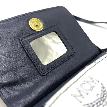 MCM Preloved Mini Crossbody Bag in Elegant White Visetos