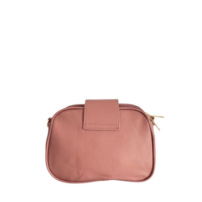 Baldinini Trend Blush Pink Faux Leather Quilted Crossbody Bag