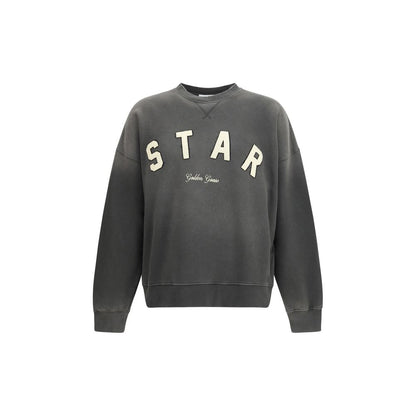 Golden Goose Star Embroidered Gray Sweatshirt
