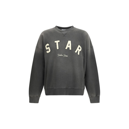 Golden Goose Star Embroidered Gray Sweatshirt