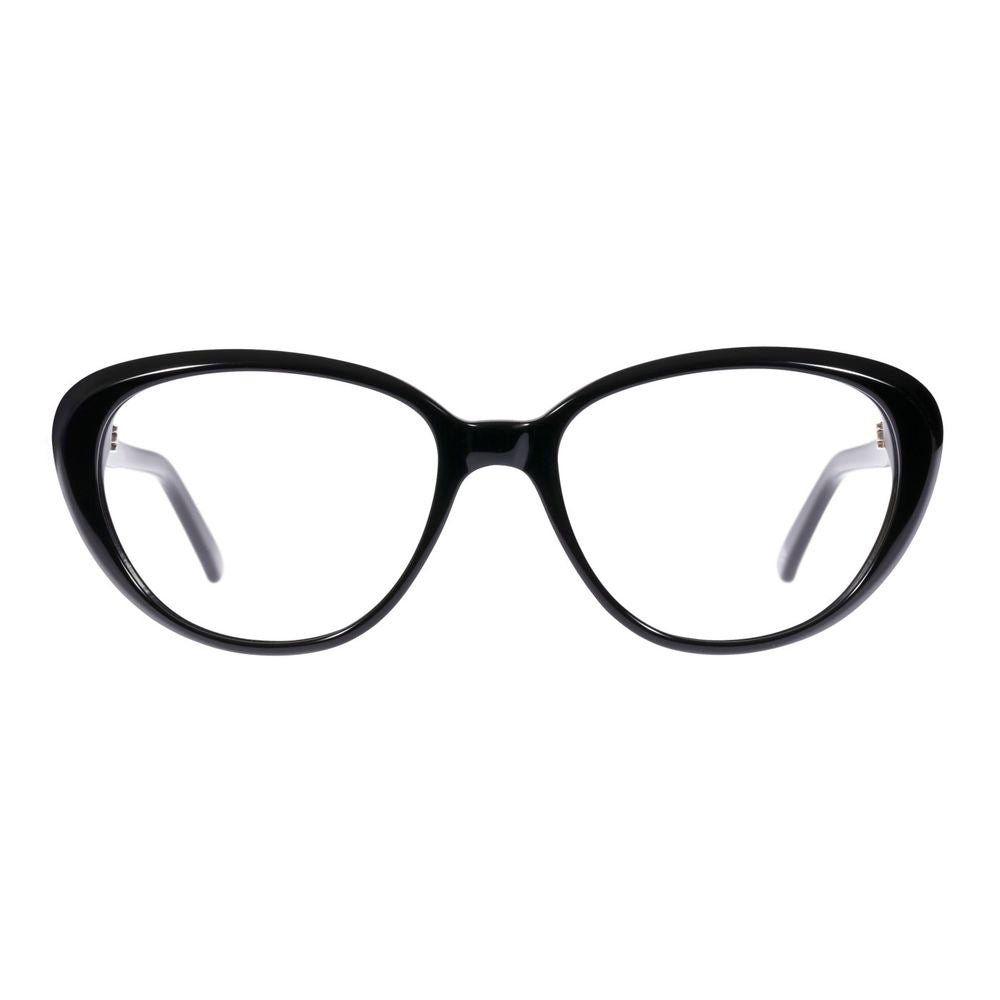 Andy Wolf Women’s Black Acetate Glasses – Oval Demo Lens Frames