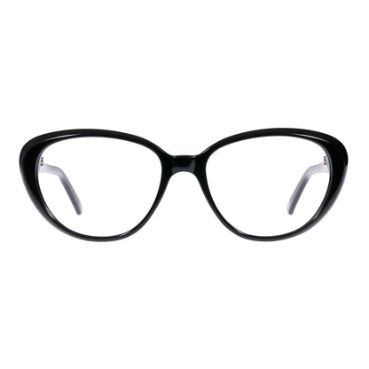 Andy Wolf Women’s Black Acetate Glasses – Oval Demo Lens Frames