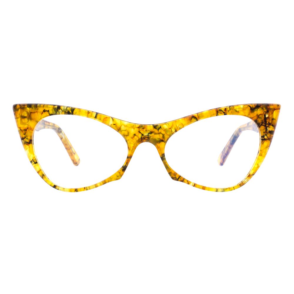 Andy Wolf Women's Cat Eye Acetate Glasses – Yellow Frames