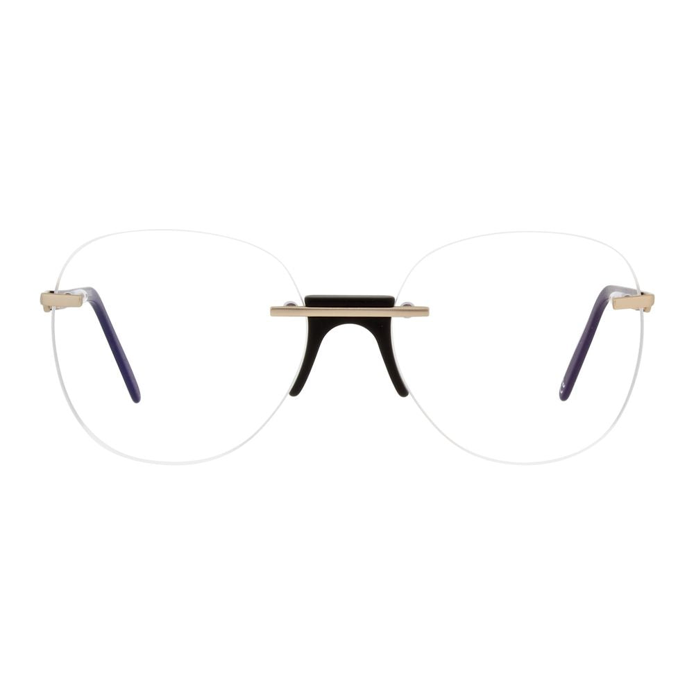 Andy Wolf Multicolor Metal Glasses – Round Demo Lens Frames