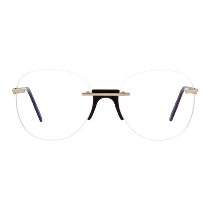 Andy Wolf Multicolor Metal Glasses – Round Demo Lens Frames