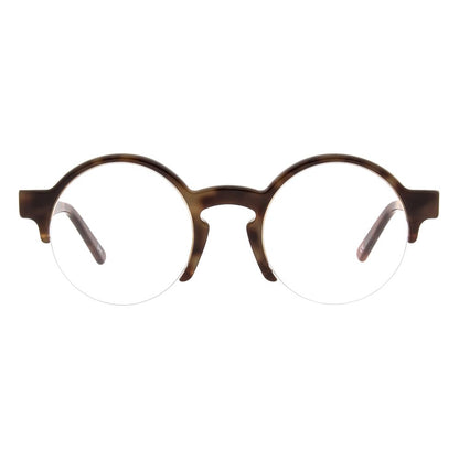 Andy Wolf Brown Acetate Glasses – Unisex Round Frame