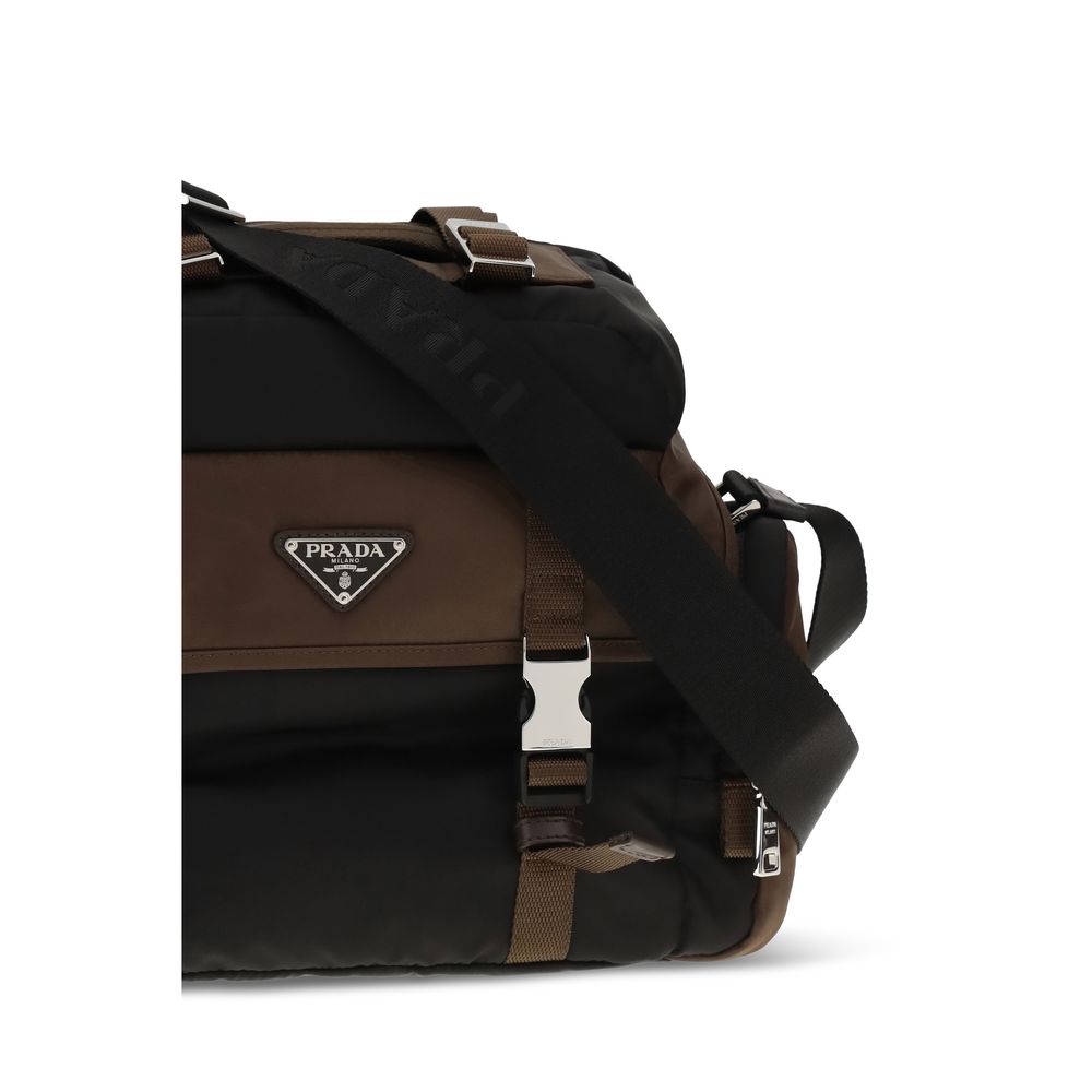 Prada Brown Recycled Explore Shoulder Bag