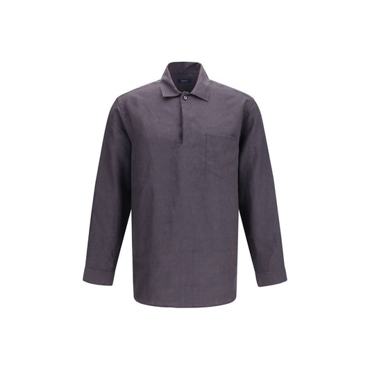 Deperlu Gray Linen Shirt - Effortless Elegance for Every Occasion