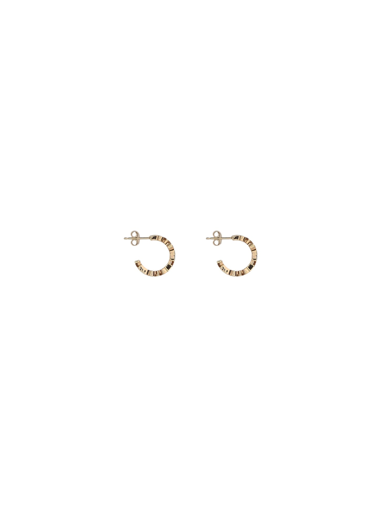 Versace Gold Brass Ring Earrings