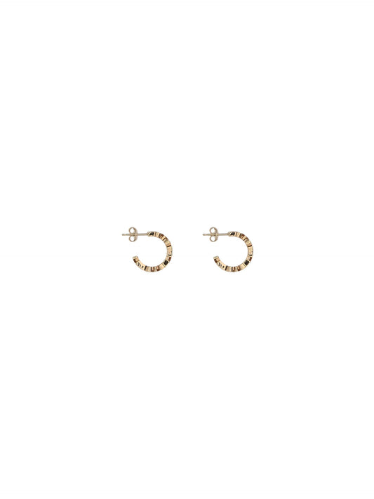 Versace Gold Brass Ring Earrings