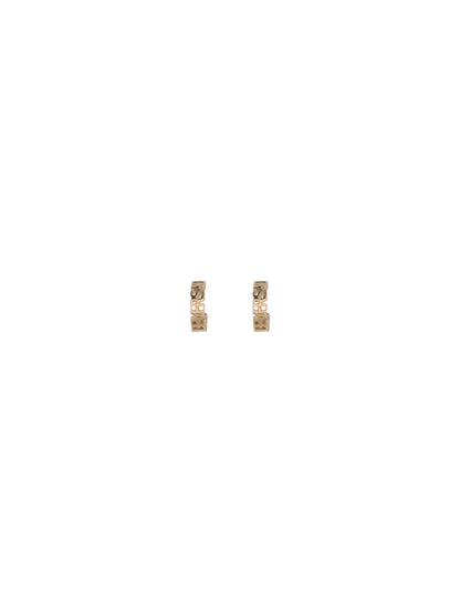 Versace Gold Brass Ring Earrings