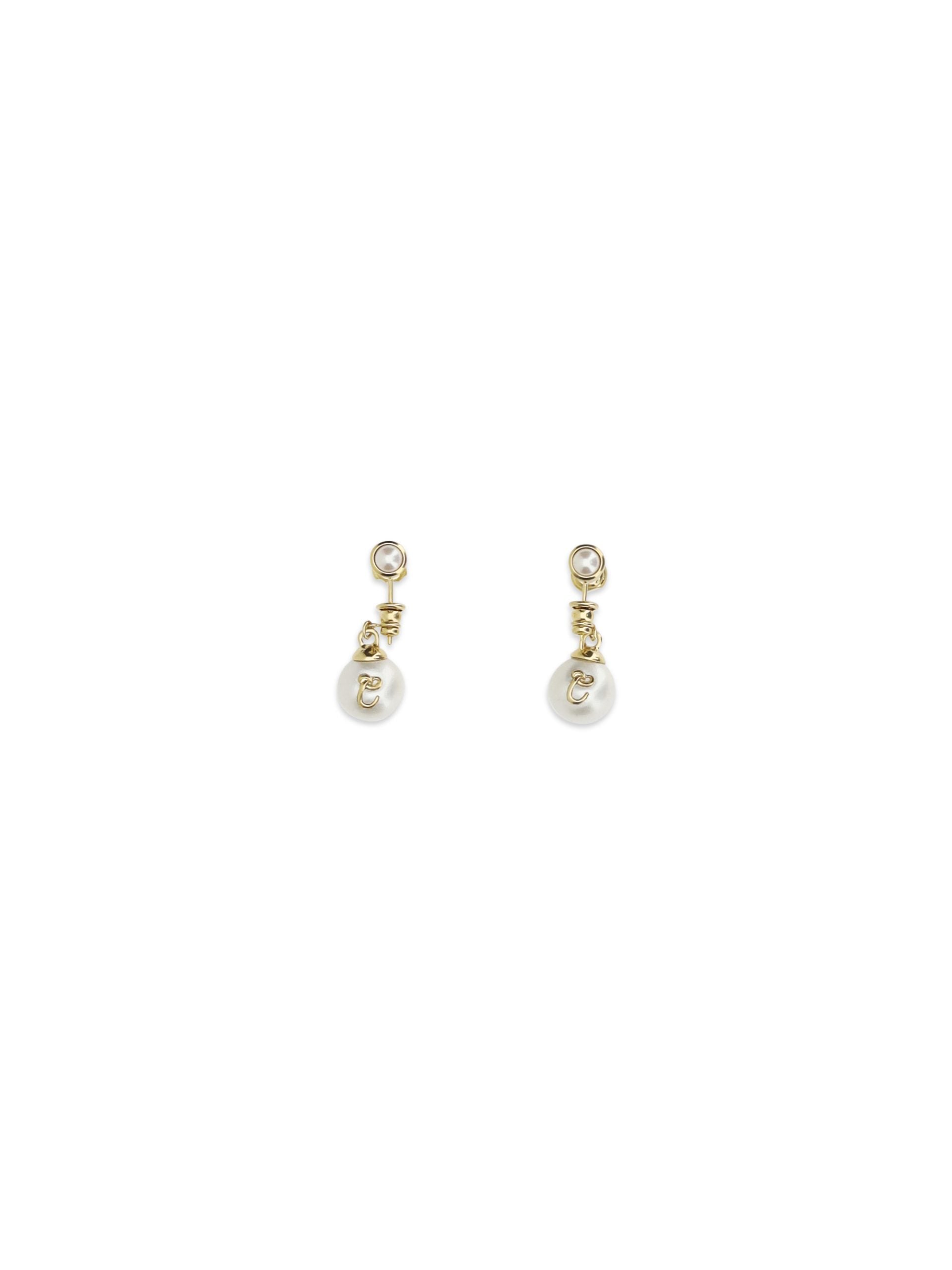 Chloé Gold Metal Heirloom Drop Earrings