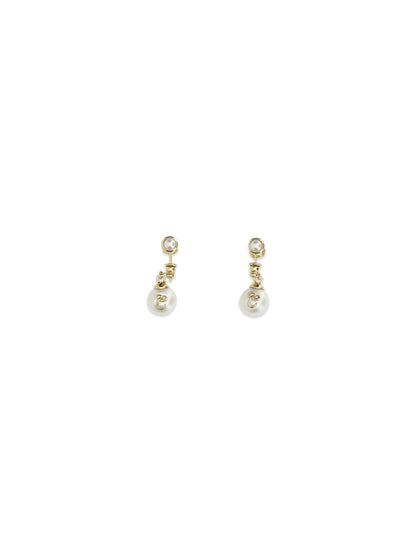 Chloé Gold Metal Heirloom Drop Earrings