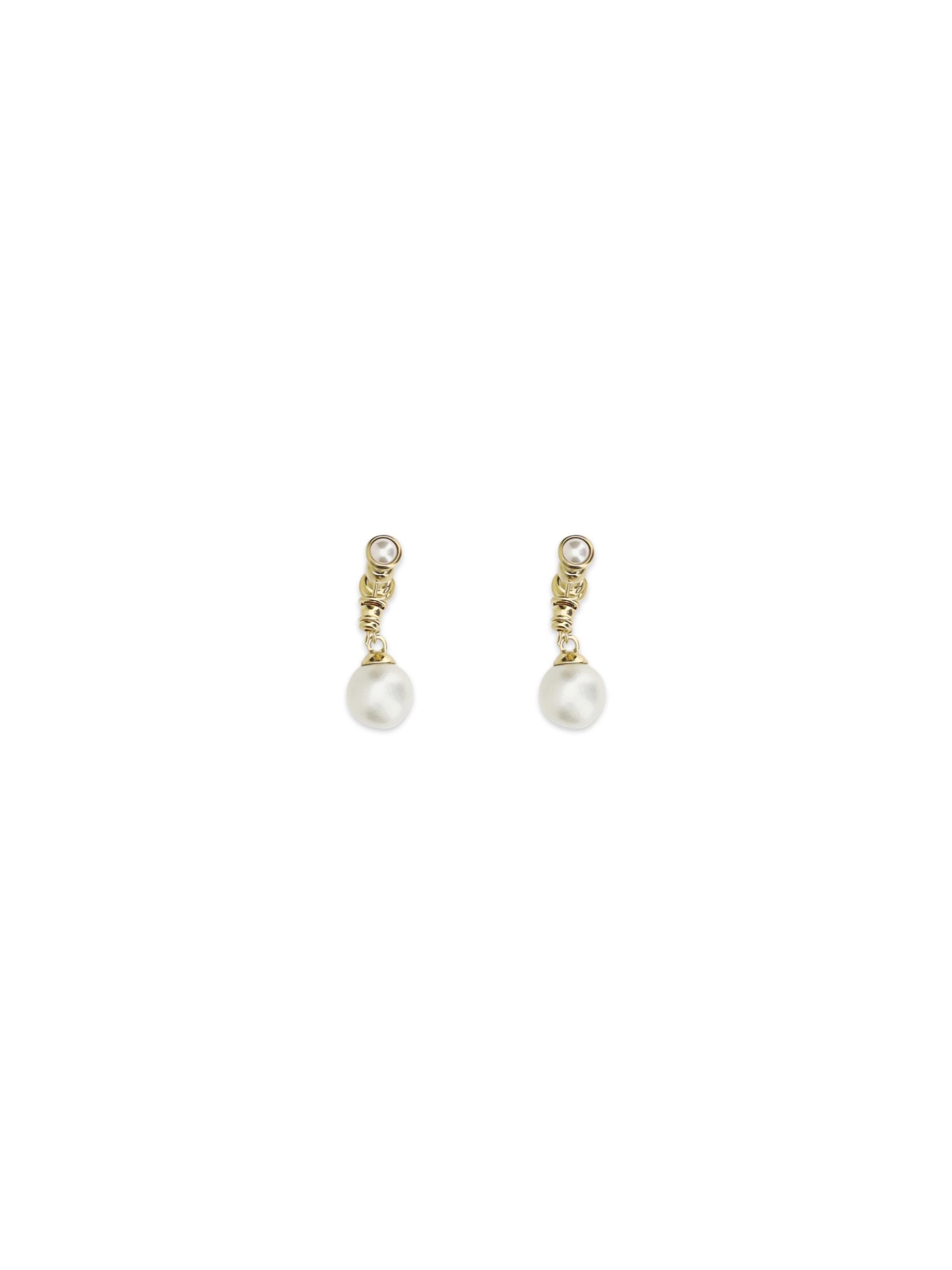 Chloé Gold Metal Heirloom Drop Earrings