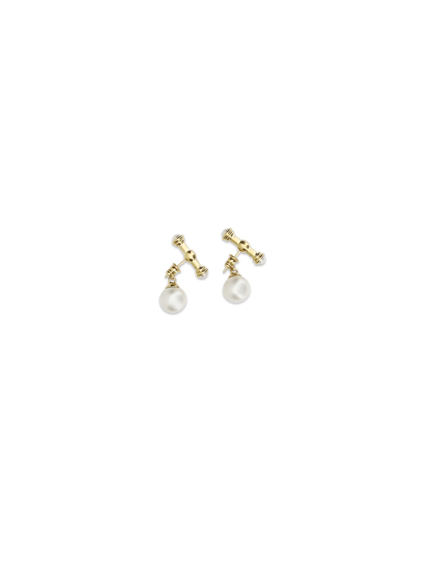 Chloé Gold Metal Heirloom Drop Earrings