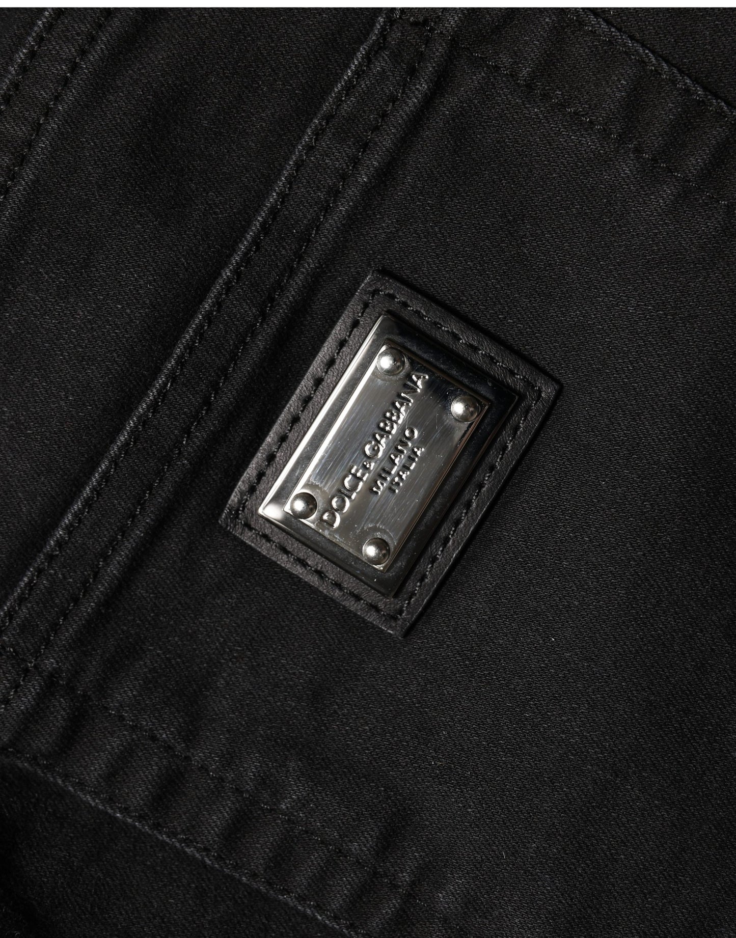 Dolce & Gabbana High Waist Black Skinny Denim Jeans