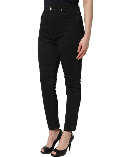 Dolce & Gabbana High Waist Black Skinny Denim Jeans