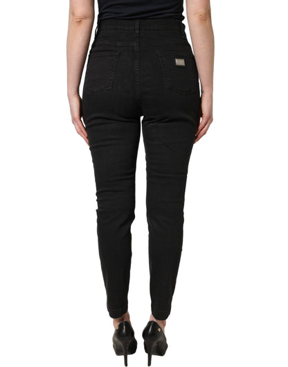 Dolce & Gabbana High Waist Black Skinny Denim Jeans