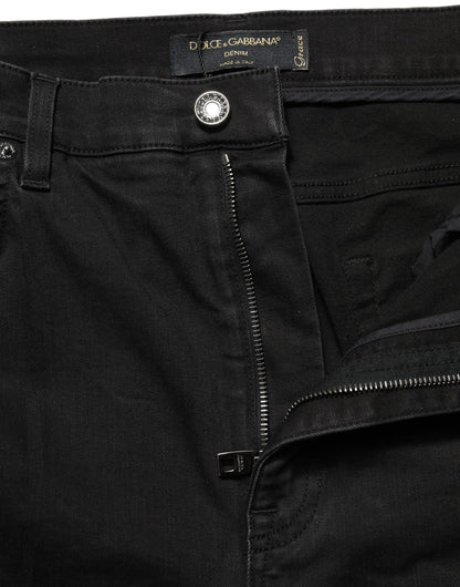 Dolce & Gabbana High Waist Black Skinny Denim Jeans