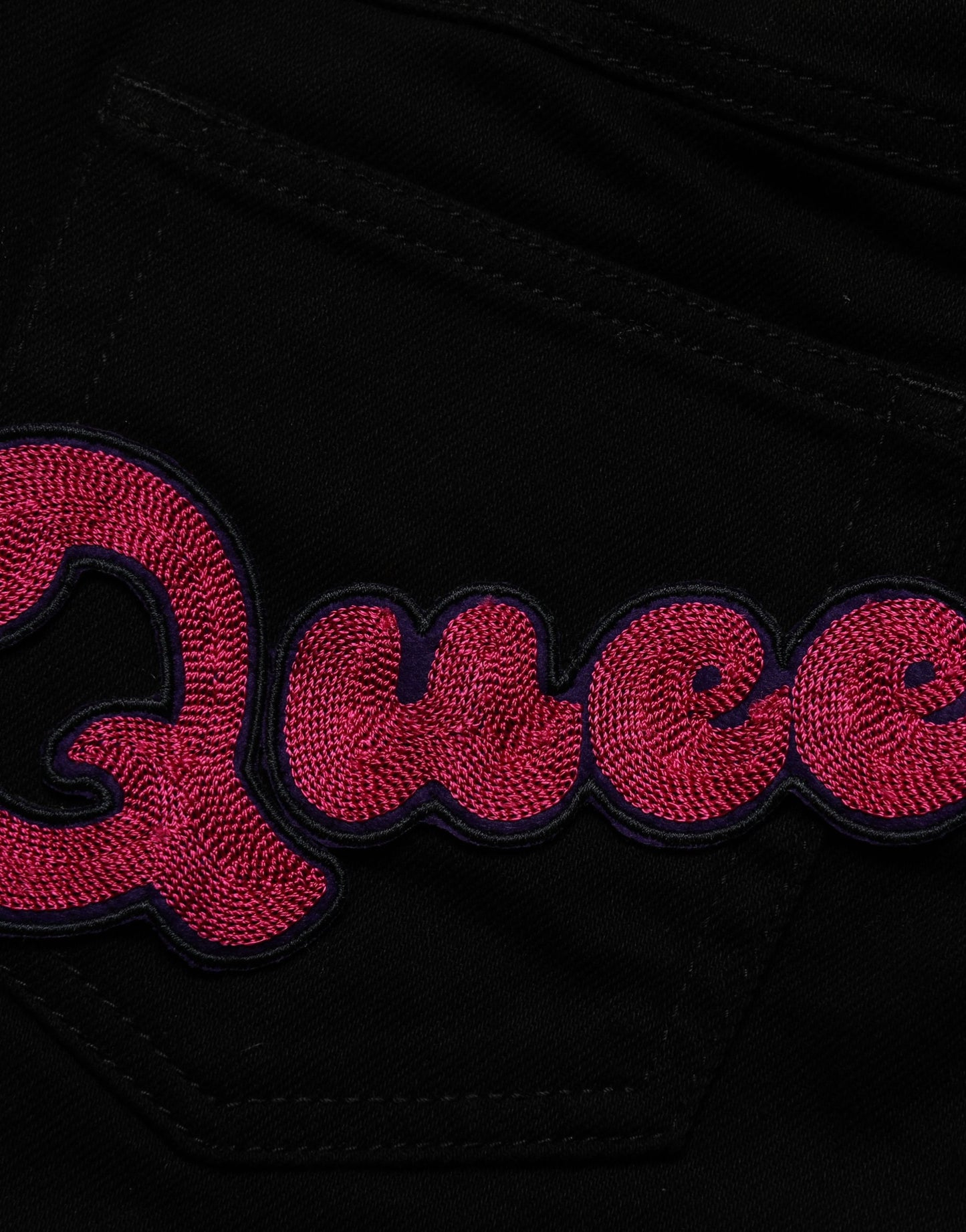 Dolce & Gabbana Black Queen Embroidery PREMIUM Denim Jeans