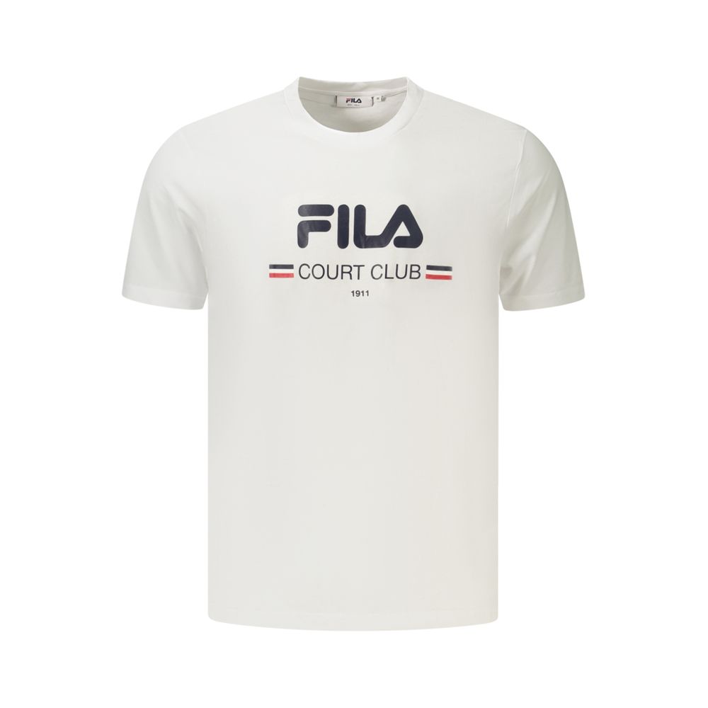 Fila White Cotton Men's T-Shirt