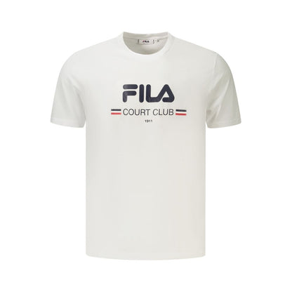 Fila White Cotton Men's T-Shirt