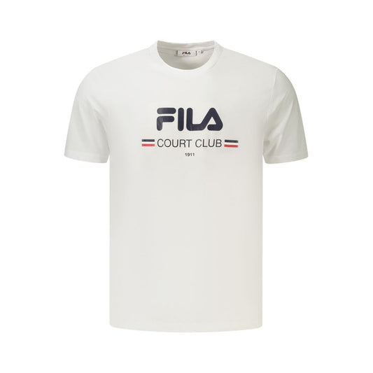Fila White Cotton Men's T-Shirt