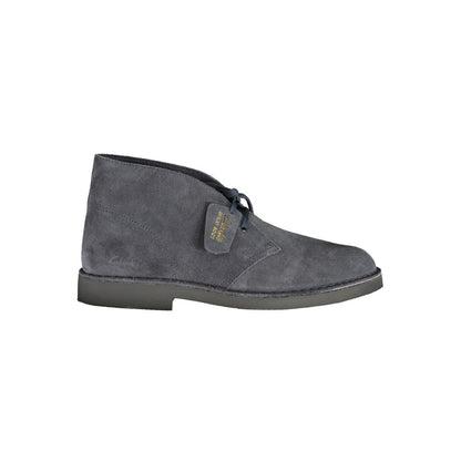 Clarks Blue Leather Men's Ankle Boots