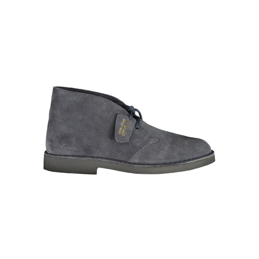 Clarks Blue Leather Men's Ankle Boots