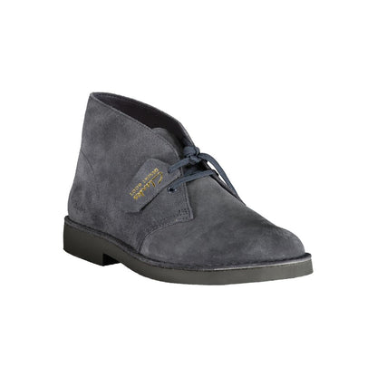 Clarks Blue Leather Men's Ankle Boots