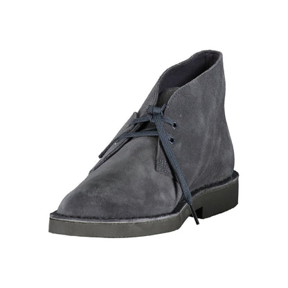 Clarks Blue Leather Men's Ankle Boots
