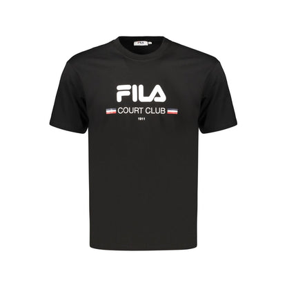 Fila Black Cotton Men's T-Shirt: Effortless Style Meets Comfort