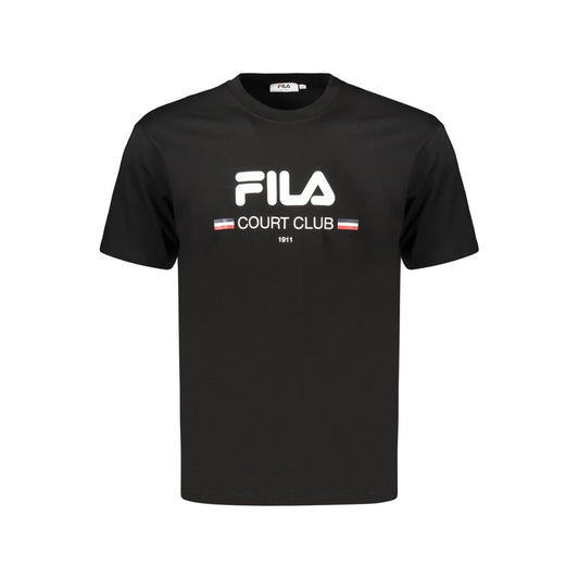 Fila Black Cotton Men's T-Shirt: Effortless Style Meets Comfort