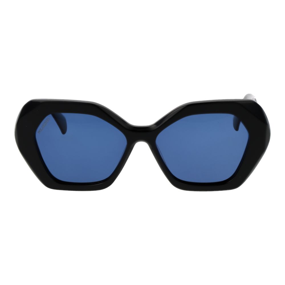 Replay Women’s Sunglasses – Black Butterfly Frame, Blue Lenses