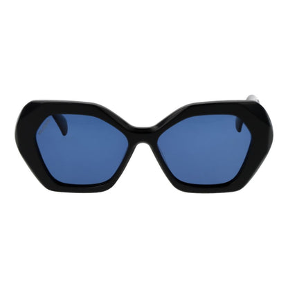 Replay Women’s Sunglasses – Black Butterfly Frame, Blue Lenses
