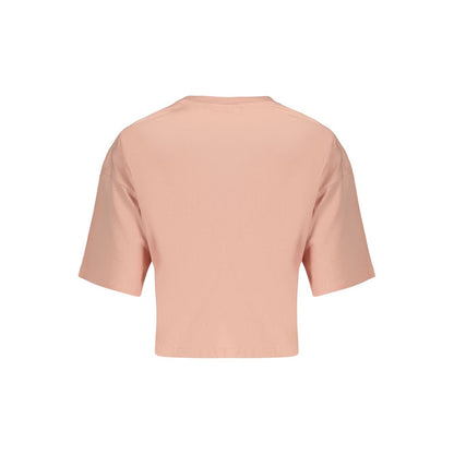 Fila Pink Cotton Women's Locri Loose Cropped T-Shirt