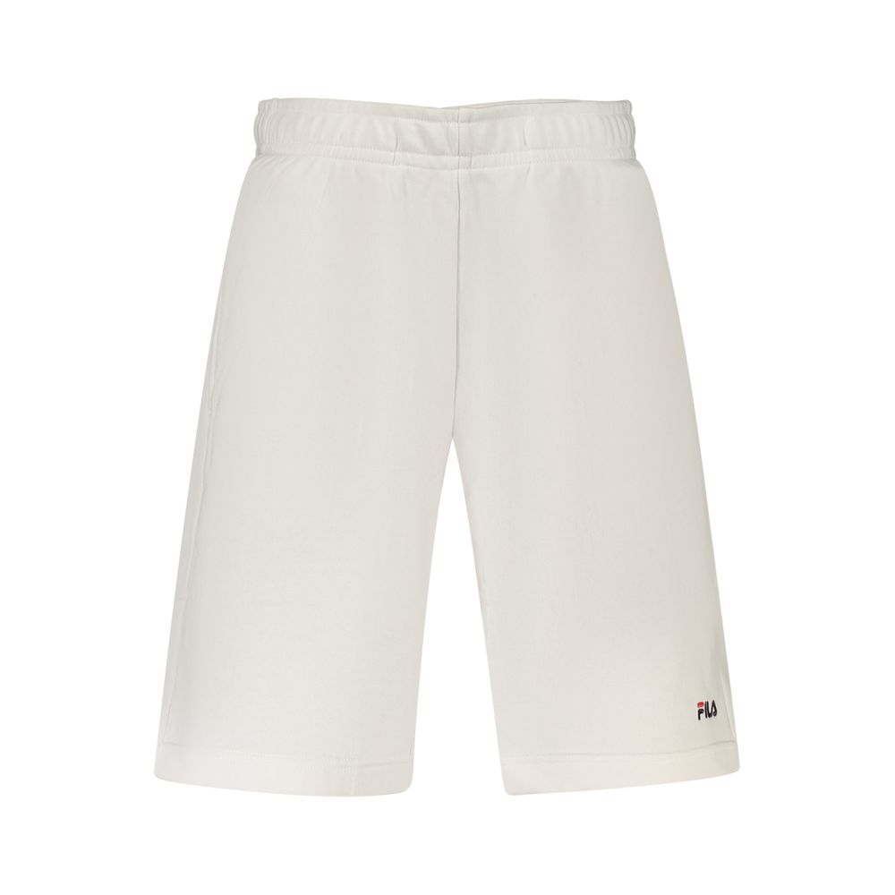 Fila Luscianno White Cotton Men's Sweatpant Shorts