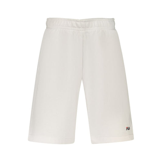 Fila Luscianno White Cotton Men's Sweatpant Shorts