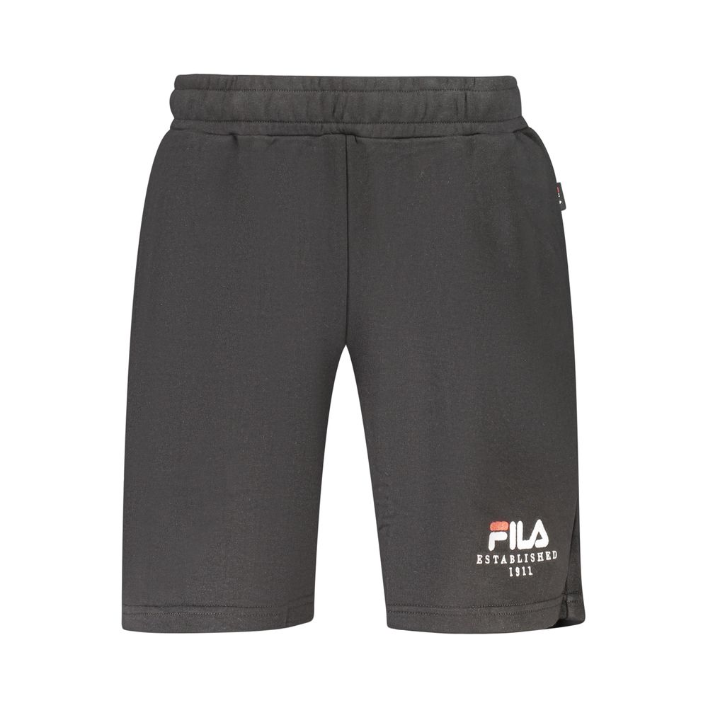 Fila Black Cotton Men's Valsara Sports Shorts