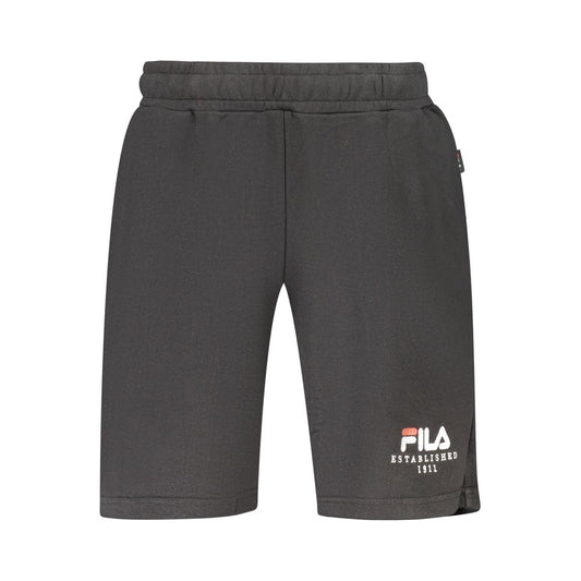 Fila Black Cotton Men's Valsara Sports Shorts