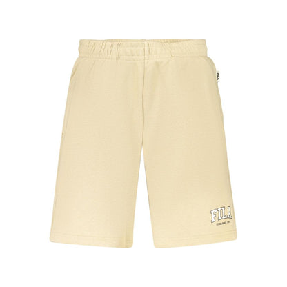 Fila Beige Cotton Men's Rifredi Sports Shorts