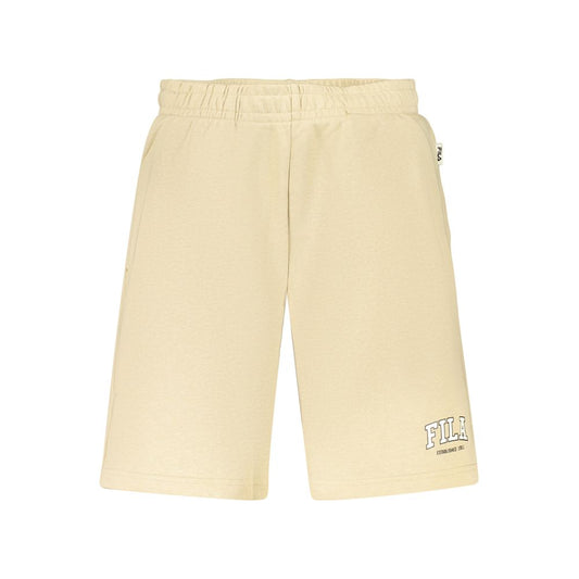 Fila Beige Cotton Men's Rifredi Sports Shorts